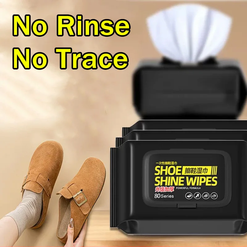 Sneaker Cleaning Kit - Portable No-Rinse Shoe Cleaning Wipes Disposable