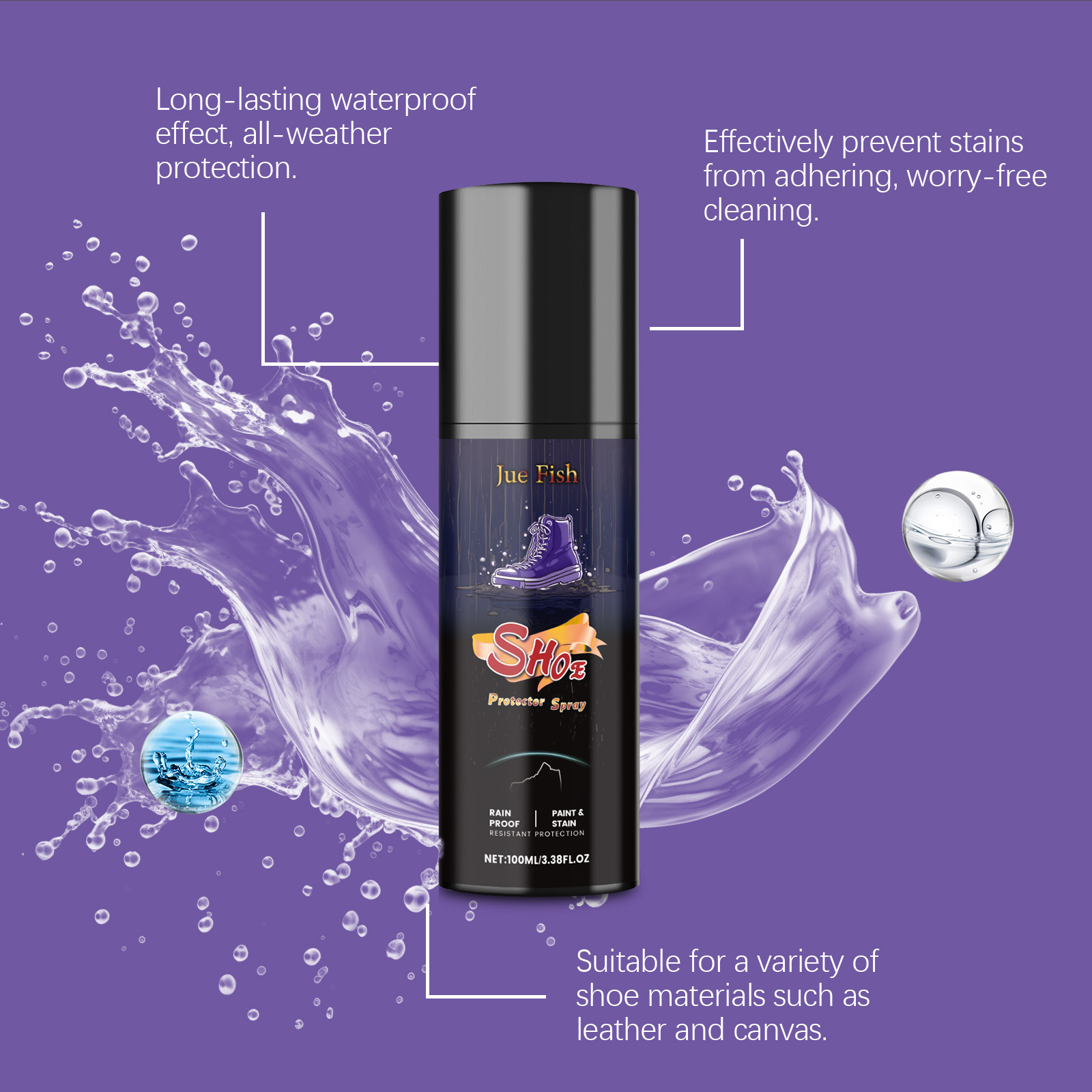 100ML Shoe Protector Spray Cle - Sneaker Cleaning Kit recension och pris