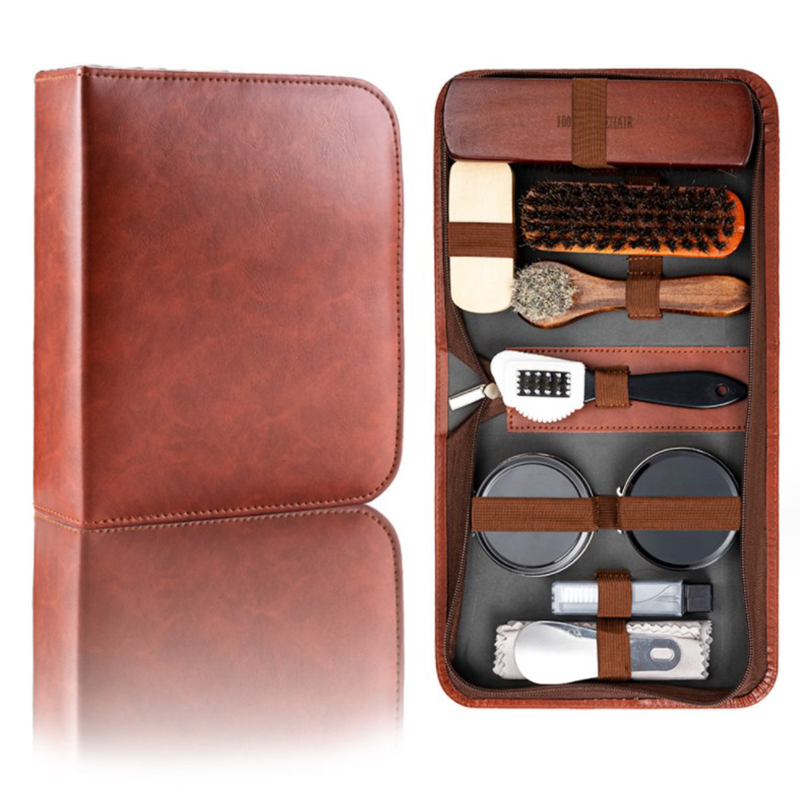 HorseHair Shoe Brush Set Leath - Sneaker Care Products recension och pris